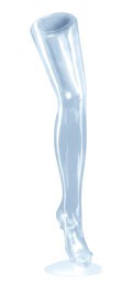Jambe femme transparente 72 cm